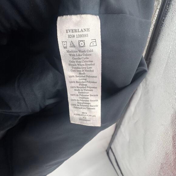 Everlane The ReNew Long Puffer Jacket Long Sleeve Black Size X Large NWT - Picture 10 of 14